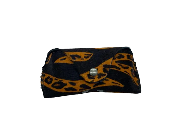 Porta occhiali in cavallino fantasia animalier – Fatto a mano - Di Caudo