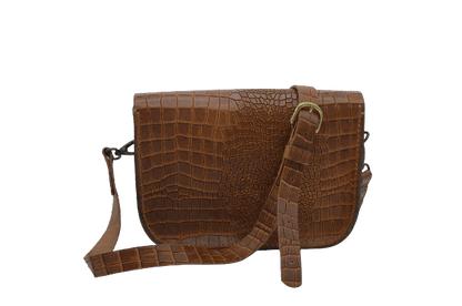 Borsa Lucrezia in Pelle di Bovino con Stampa Cocco – Artigianale Made in Italy - Di Caudo