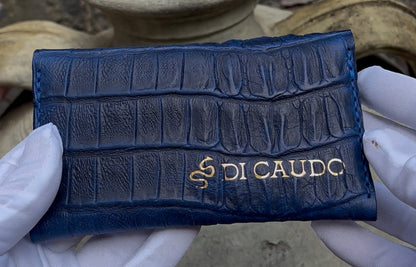 Portatabacco in pelle bovina stampa cocco