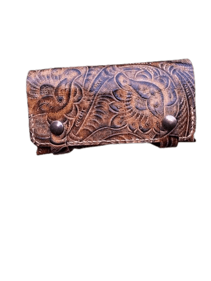 Porta Tabacco in Pelle Bovina Italiana – Stampa Fantasy Unica - Di Caudo
