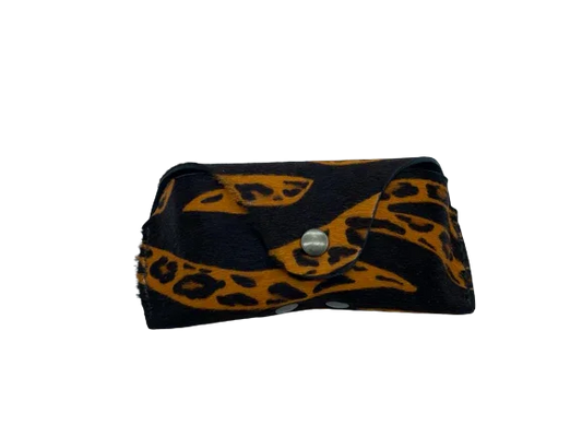 Porta occhiali in cavallino fantasia animalier – Fatto a mano - Di Caudo