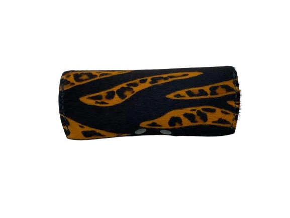 Porta occhiali in cavallino fantasia animalier – Fatto a mano - Di Caudo